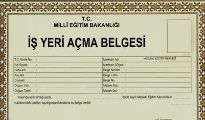 İş Yeri Açma Belgesi