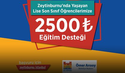 Zeytinburnu’nda Lise Son Sınıf Öğrencilerine 2.500TL Eğitim Desteği