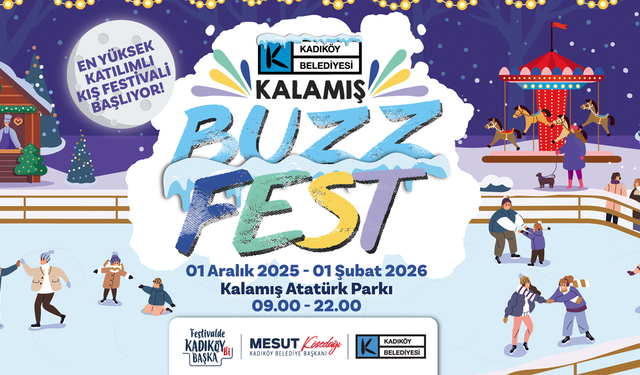 Kadıköy Belediyesi Kış Festivali (Kalamış Buzzfest 2025) Başlıyor