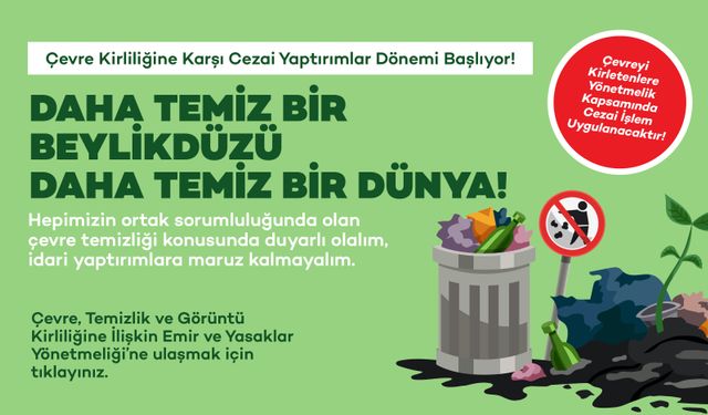 Beylikdüzü'nde Çevre Kirliliğine Karşı Cezai Yaptırımlar Dönemi Başlıyor