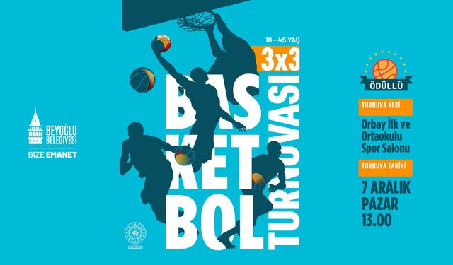 Beyoğlu Belediyesi 3×3 Basketbol Turnuvası Başlıyor