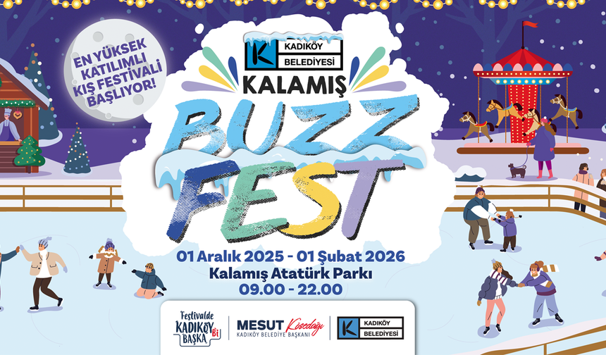 Kadıköy Belediyesi Kış Festivali (Kalamış Buzzfest 2025) Başlıyor