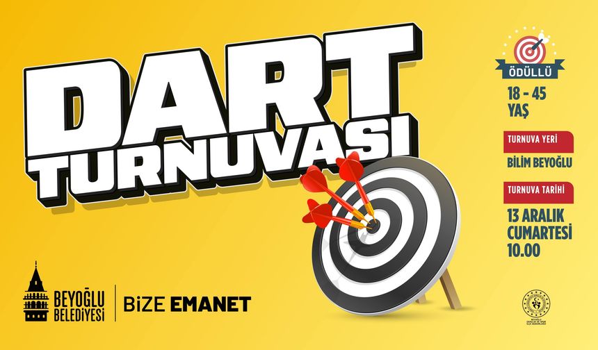 Beyoğlu’nda yeni bir turnuva (Dart Turnuvası) daha başlıyor