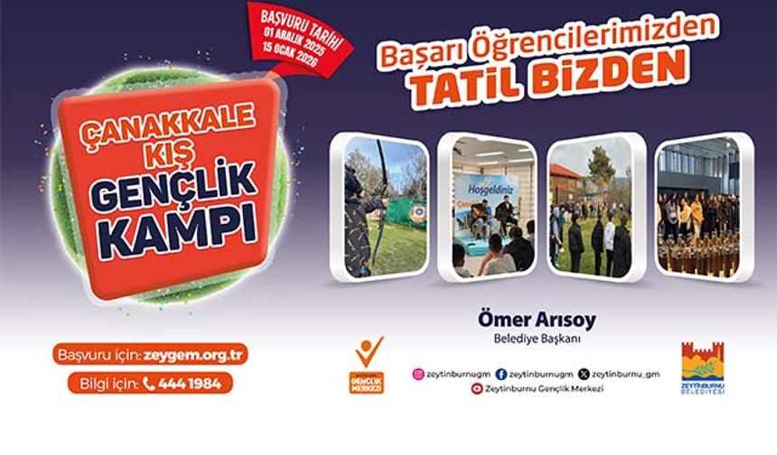 2026 Çanakkale Doğa Ve Tarih Kış Gençlik Kampı Başvuruları Başladı